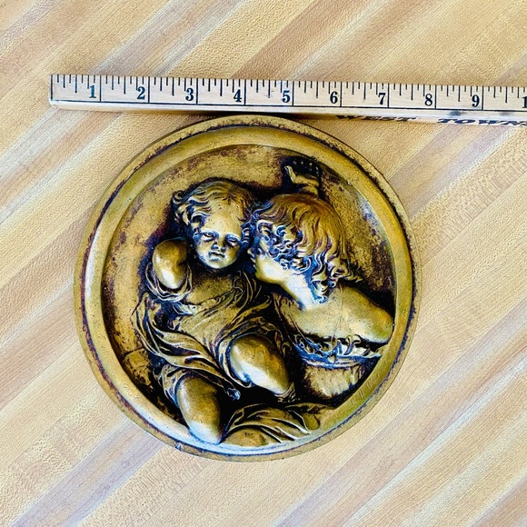 Vintage 1950’s Painted Plaster Plaque from Rudolf Lesch Fine Art Gallery EUC - Picture 4 of 7